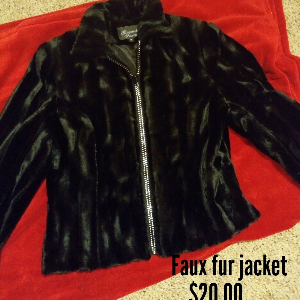 Faux fur jacket
